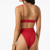 Shorebreak Rib Cancun Bralette Top - Lifeguard Red | O'Neill