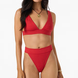 Shorebreak Rib Santa Barbara High Rise Cheeky Bottoms -  | O'Neill