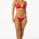 Shorebreak Rib Tanning Triangle Top - Lifeguard Red | O'Neill