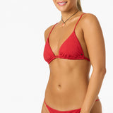 Shorebreak Rib Tanning Triangle Top - Lifeguard Red | O'Neill