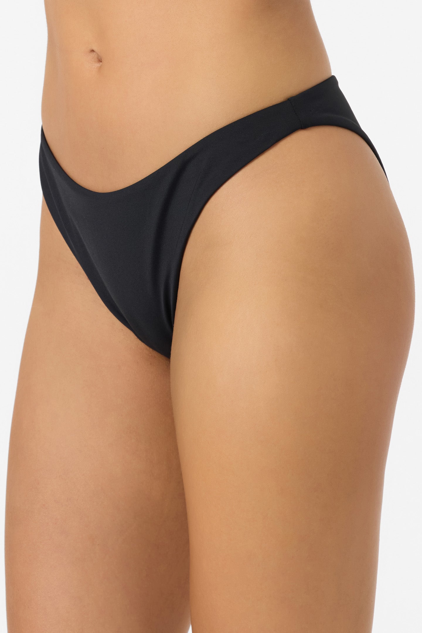 Saltwater Solids Flamenco Cheeky Bottoms - Check w/ Morgan - Black | O'Neill