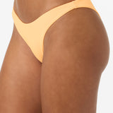 Saltwater Solids Flamenco Cheeky Bottoms - Neon Apricot Nectar | O'Neill