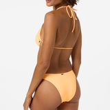 Saltwater Solids Flamenco Cheeky Bottoms - Neon Apricot Nectar | O'Neill