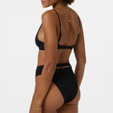 Saltwater Solids Max High Waist Full Bottoms - Black | O'Neill