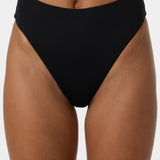 Saltwater Solids Max High Waist Full Bottoms - Black | O'Neill