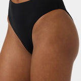 Saltwater Solids Max High Waist Full Bottoms - Black | O'Neill
