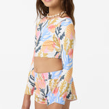 Girl's Cruising Printed 2" Elastic Boardshorts