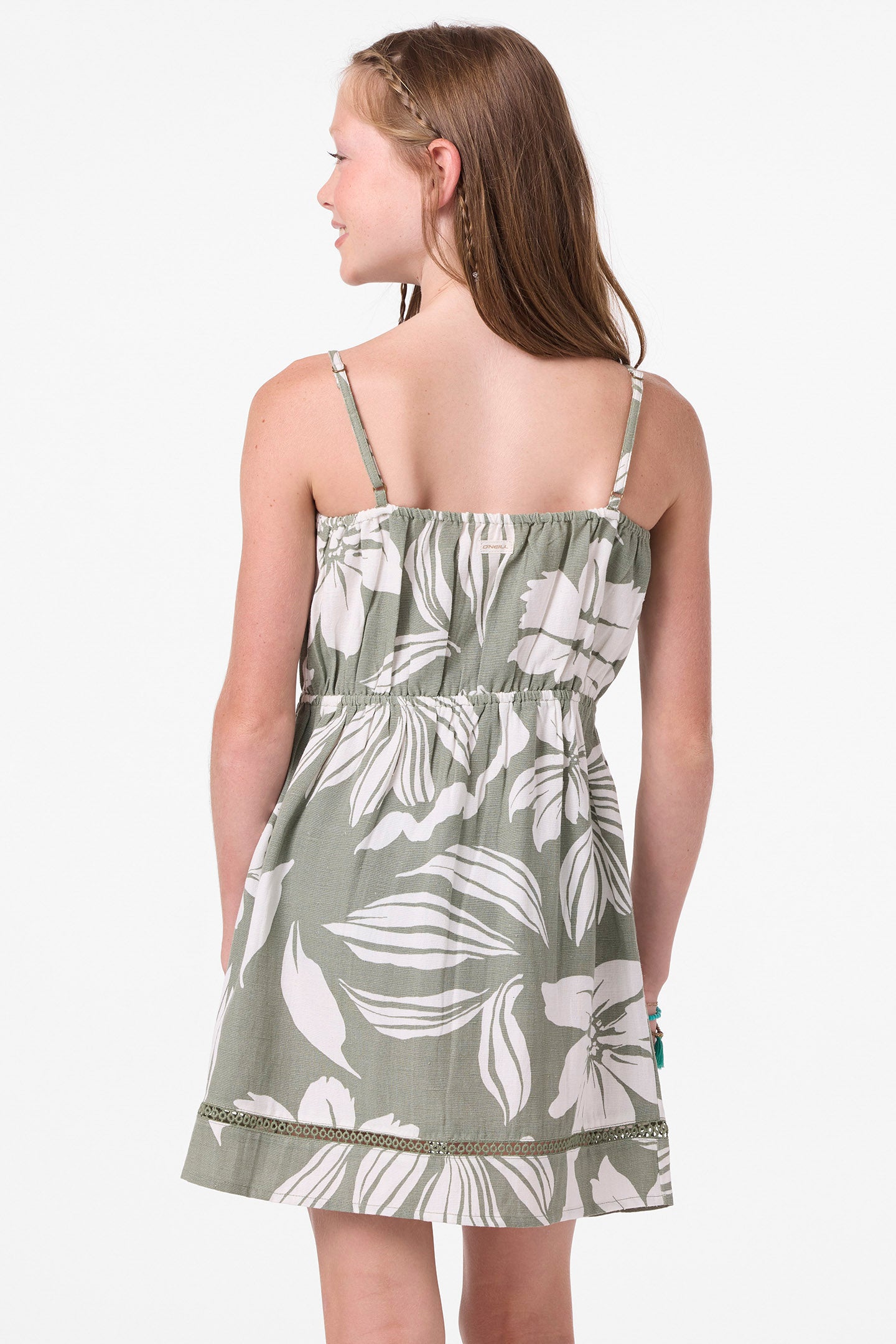 knee length dresses for ladies Wilson Mini Dress in Floral Rattan | Color - Floral Rattan / 3X main image 0