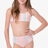 Girl's Bali Floral Revo Tie Back Bralette Set