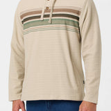 Bavaro Block Striped Poncho Pullover Fleece