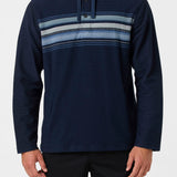 Bavaro Block Striped Poncho Pullover Fleece