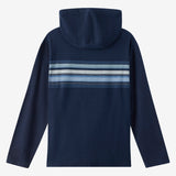 Bavaro Block Striped Poncho Pullover Fleece