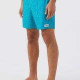 Hermosa Crew Elastic Waist 17" Swim Trunks