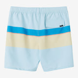 Block Volley Elastic Waist 17" Swim Trunks
