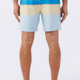 Block Volley Elastic Waist 17" Swim Trunks