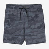 Stockton Print Elastic Waist 18" Hybrid Shorts