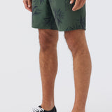 Stockton Print Elastic Waist 18" Hybrid Shorts