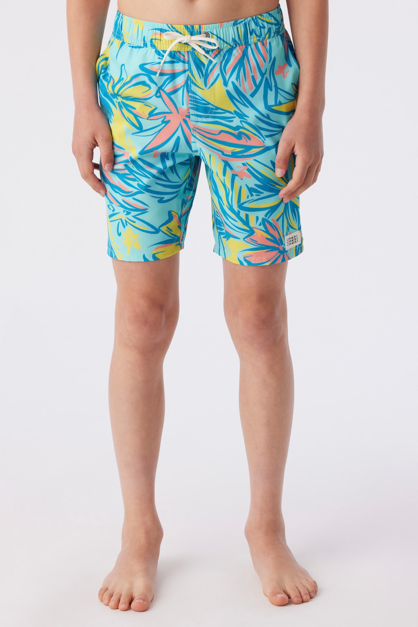 BOY'S HERMOSA ELASTIC WAIST 16" SWIM TRUNKS