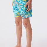Boy's Hermosa Elastic Waist 16" Swim Trunks