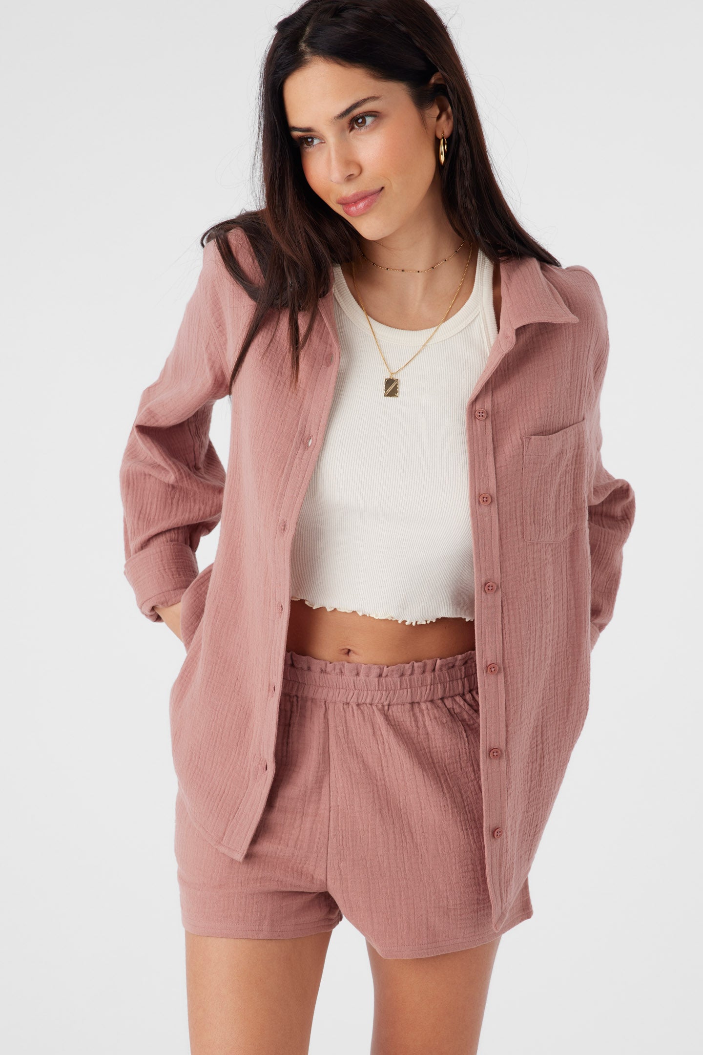 Leni Long Sleeve Top - Burlwood | O'Neill