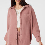 Leni Crinkle Double Gauze Button Down Shirt