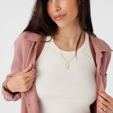 Leni Crinkle Double Gauze Button Down Shirt