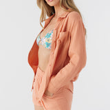 Leni Crinkle Double Gauze Button Down Shirt