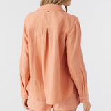 Leni Crinkle Double Gauze Button Down Shirt