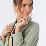 Leni Crinkle Double Gauze Button Down Shirt