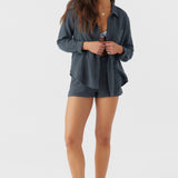 Leni Crinkle Double Gauze Button Down Shirt