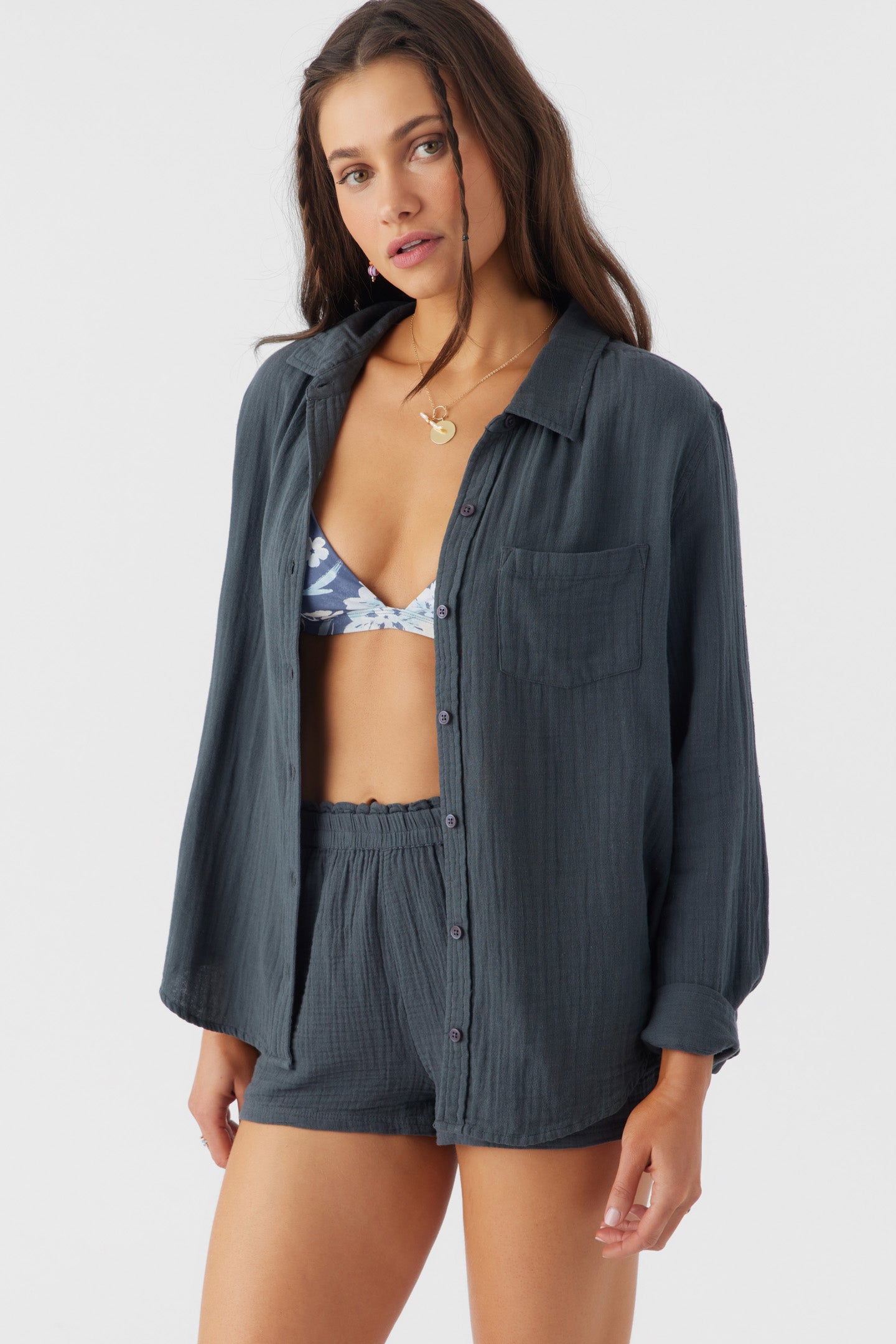 Leni Long Sleeve Top - Slate | O'Neill