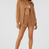 Leni Crinkle Double Gauze Button Down Shirt
