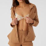 Leni Crinkle Double Gauze Button Down Shirt