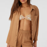 Leni Crinkle Double Gauze Button Down Shirt