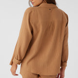 Leni Crinkle Double Gauze Button Down Shirt