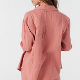 Leni Crinkle Double Gauze Button Down Shirt