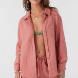 Leni Crinkle Double Gauze Button Down Shirt