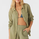 Leni Crinkle Double Gauze Button Down Shirt