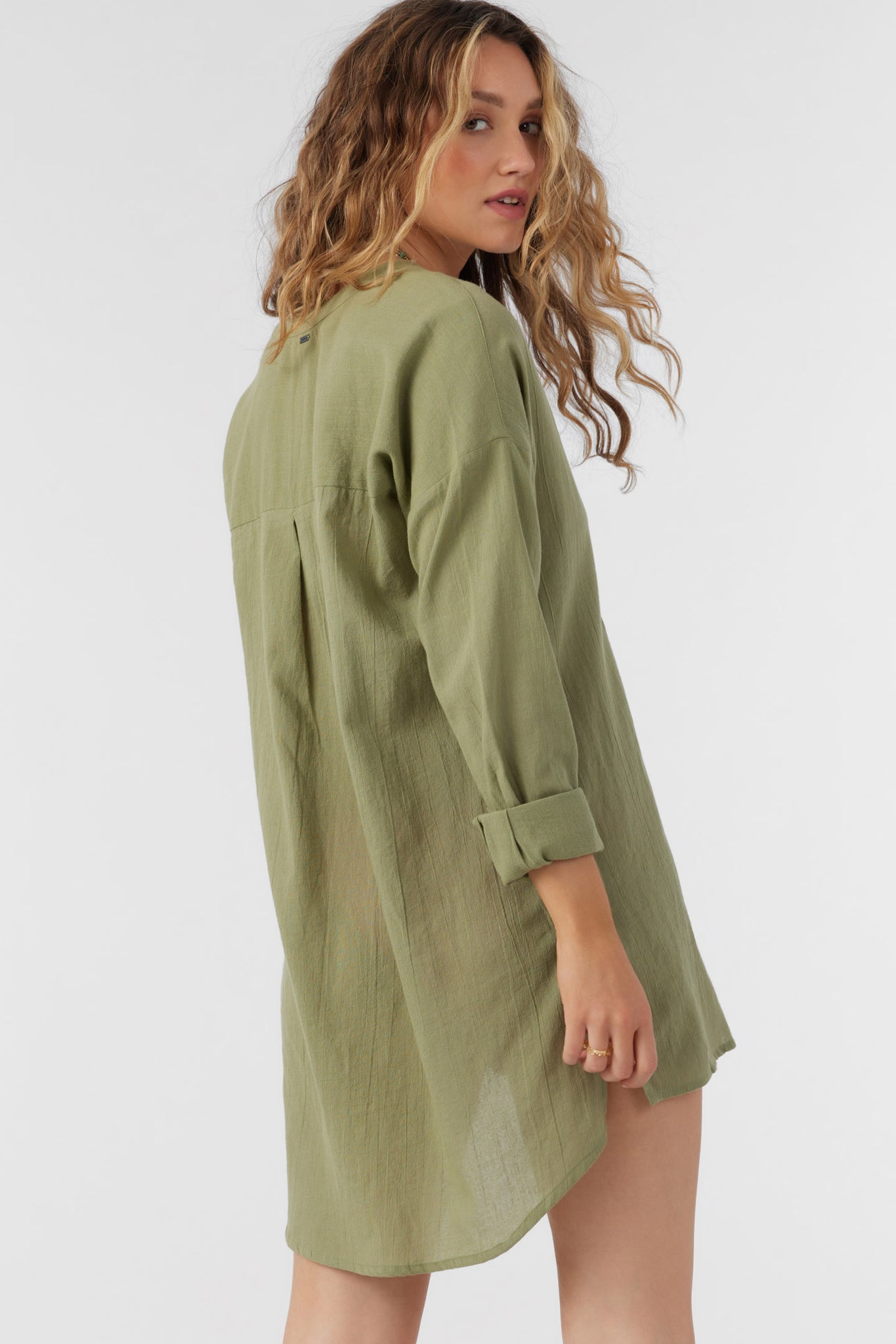 SALTWATER SOLIDS BELIZIN COVER-UP TUNIC
