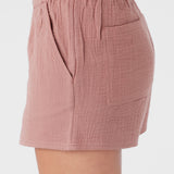 Carla Crinkle Double Gauze Beach Shorts