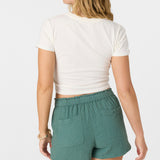 Carla Crinkle Double Gauze Beach Shorts