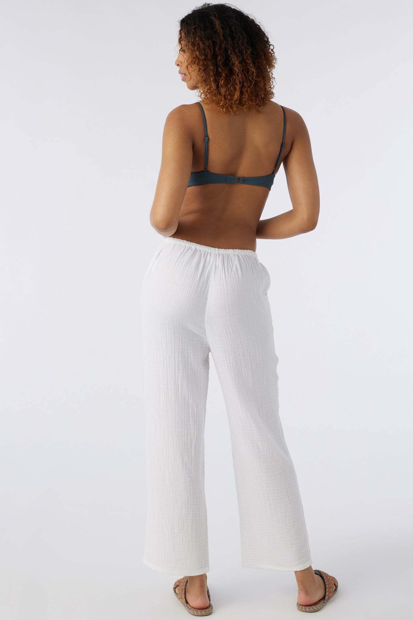 BRENDA CRINKLE DOUBLE GAUZE BEACH PANTS