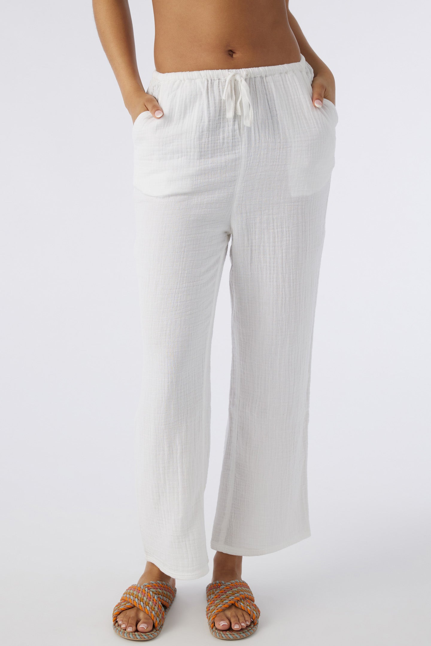 BRENDA CRINKLE DOUBLE GAUZE BEACH PANTS