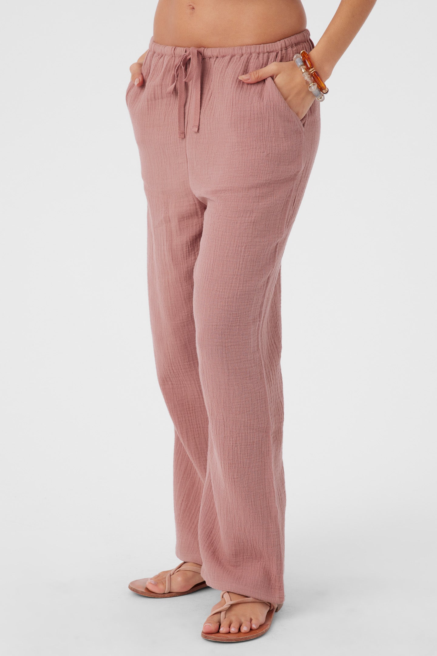 BRENDA CRINKLE DOUBLE GAUZE BEACH PANTS