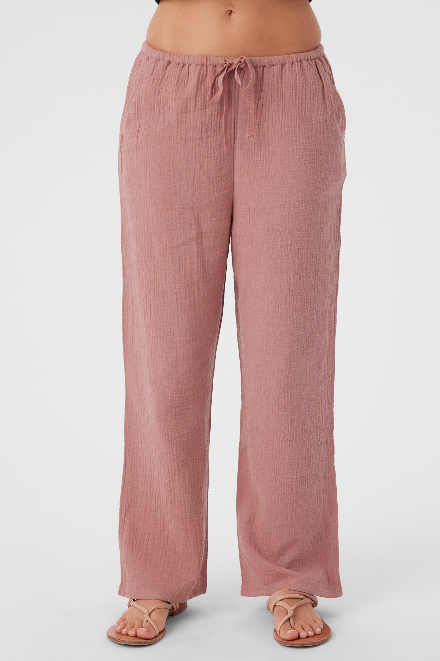 BRENDA CRINKLE DOUBLE GAUZE BEACH PANTS