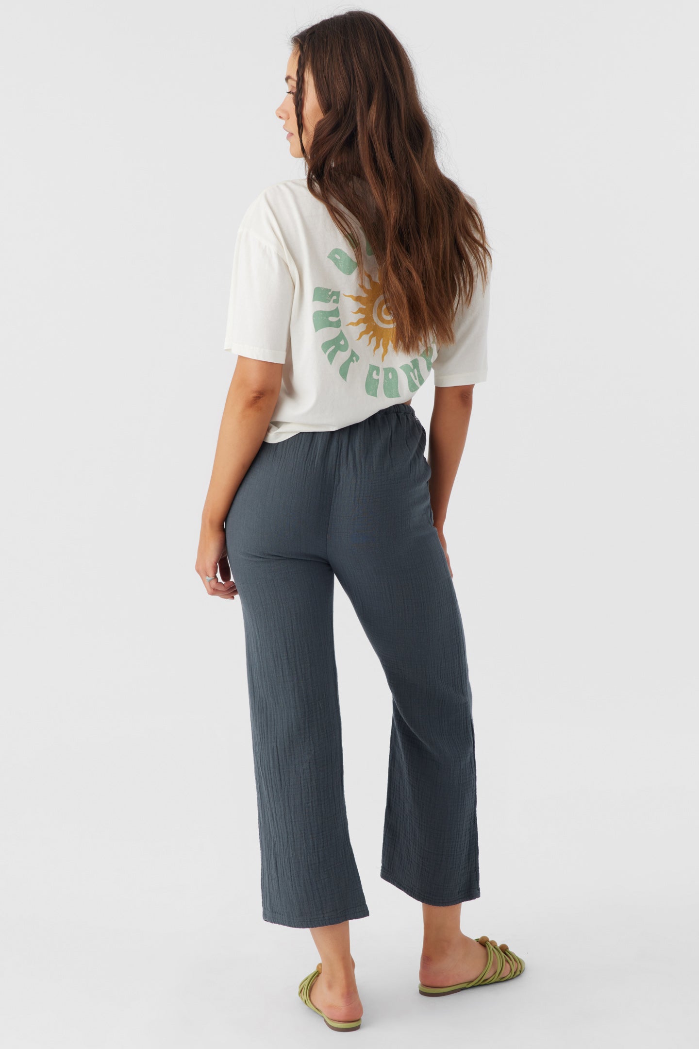 BRENDA CRINKLE DOUBLE GAUZE BEACH PANTS