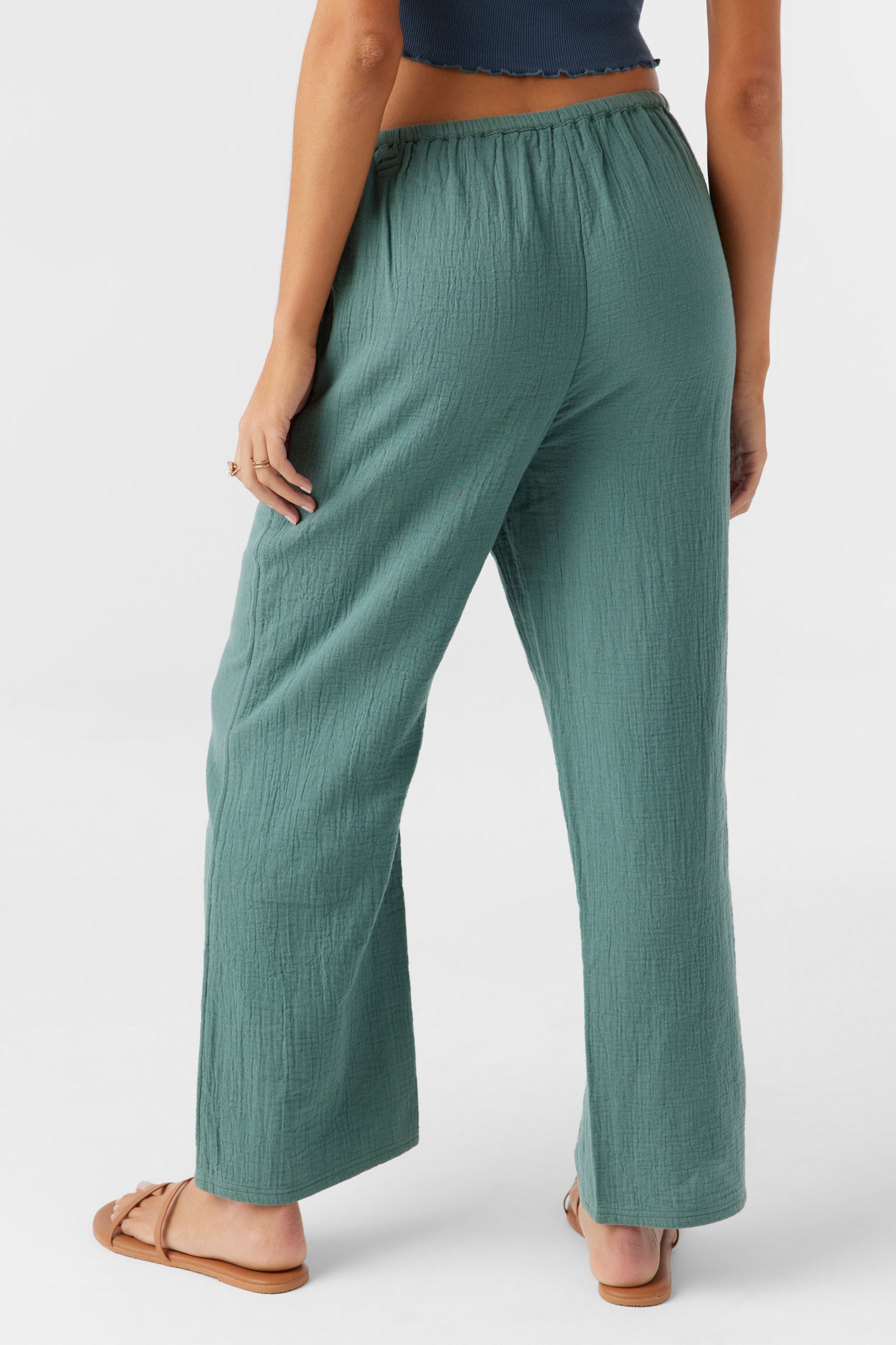 BRENDA CRINKLE DOUBLE GAUZE BEACH PANTS