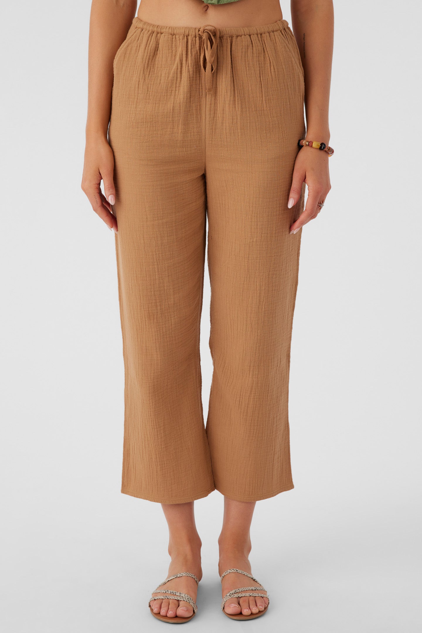 BRENDA CRINKLE DOUBLE GAUZE BEACH PANTS