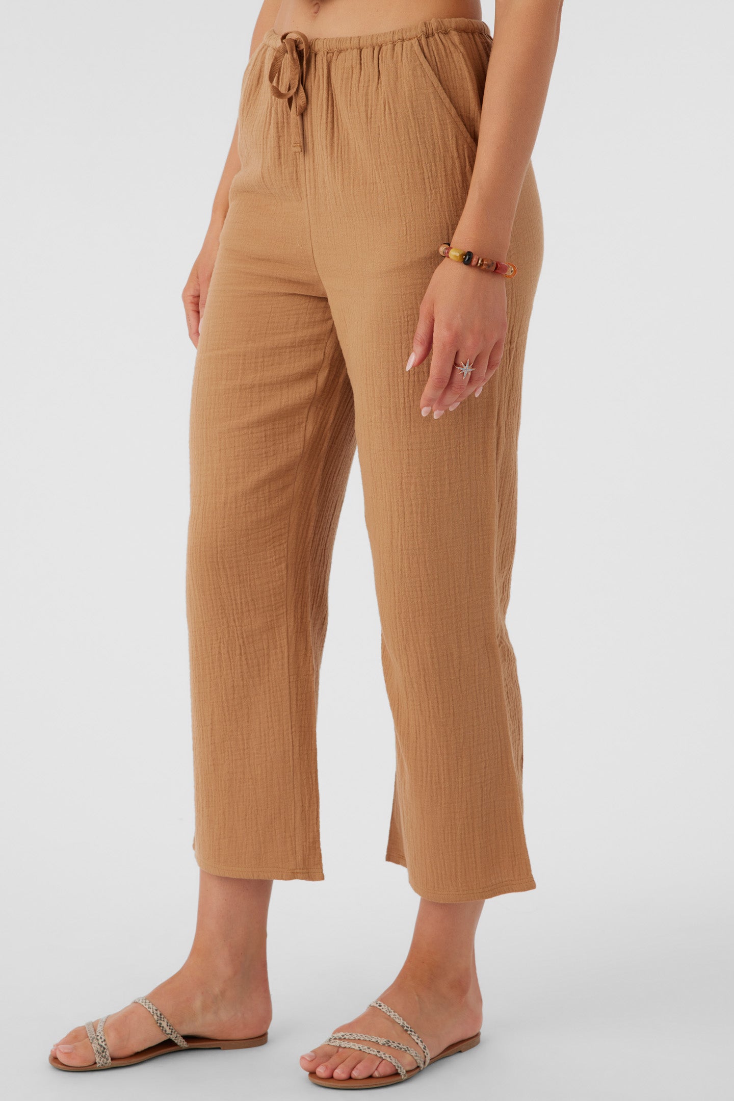 BRENDA CRINKLE DOUBLE GAUZE BEACH PANTS