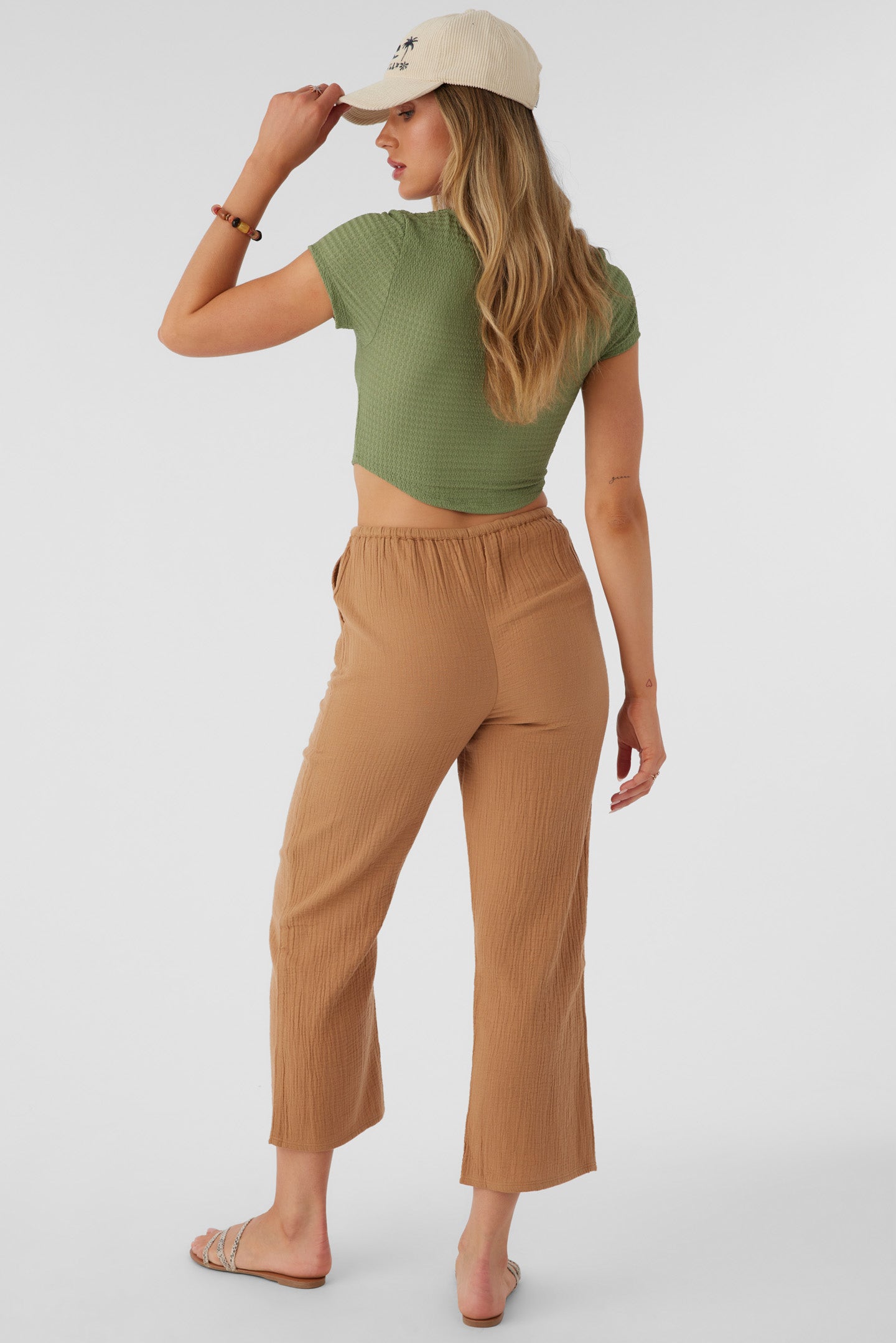 BRENDA CRINKLE DOUBLE GAUZE BEACH PANTS